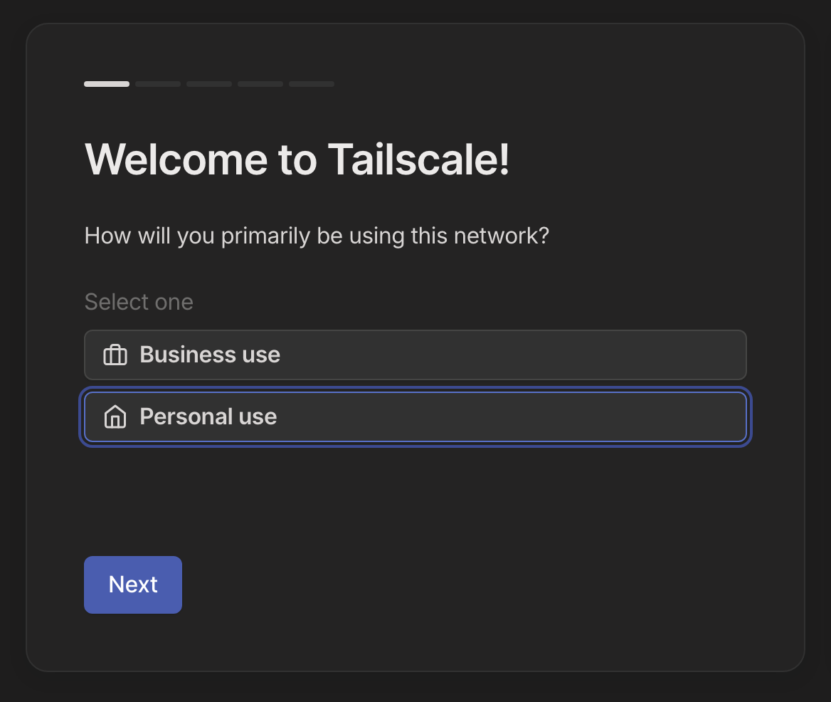 tailscale onboarding paage1